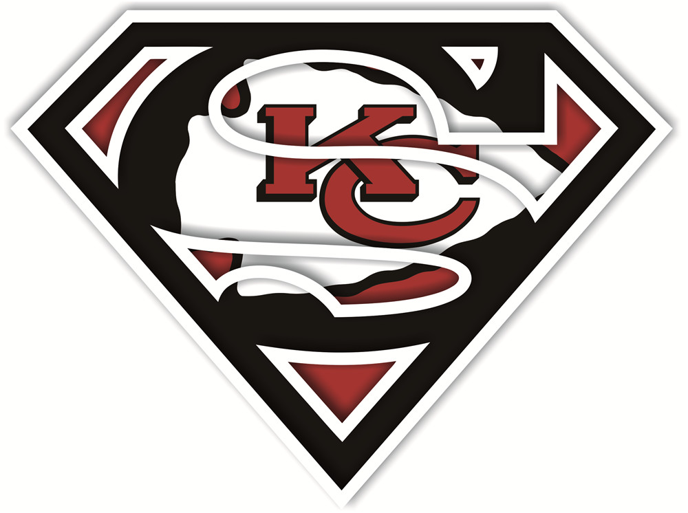 Kansas City Chiefs superman logos fabric transfer